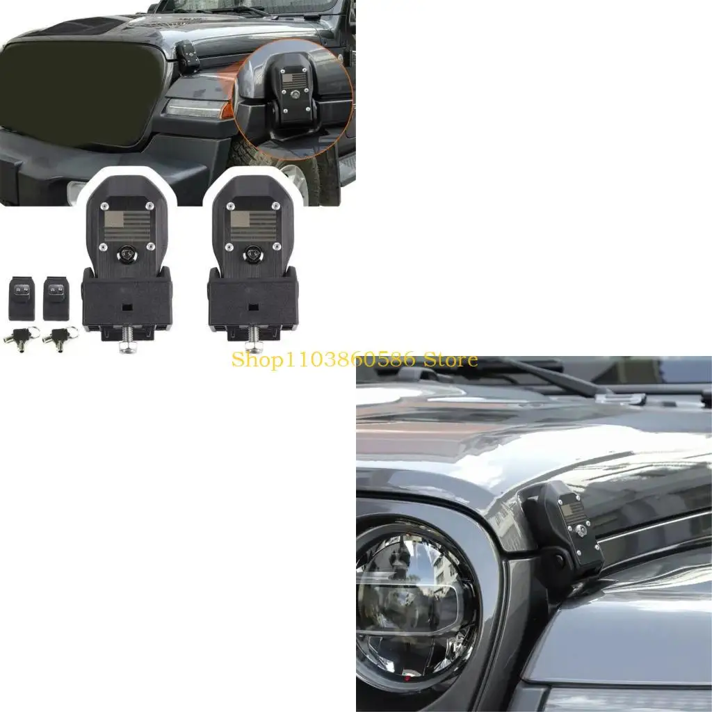 242A Keyed Car Hood Lock Replacement Kit with ABS Lock Housing, Built for Hood Closure Repair, Daily Vehicle Maintenance and