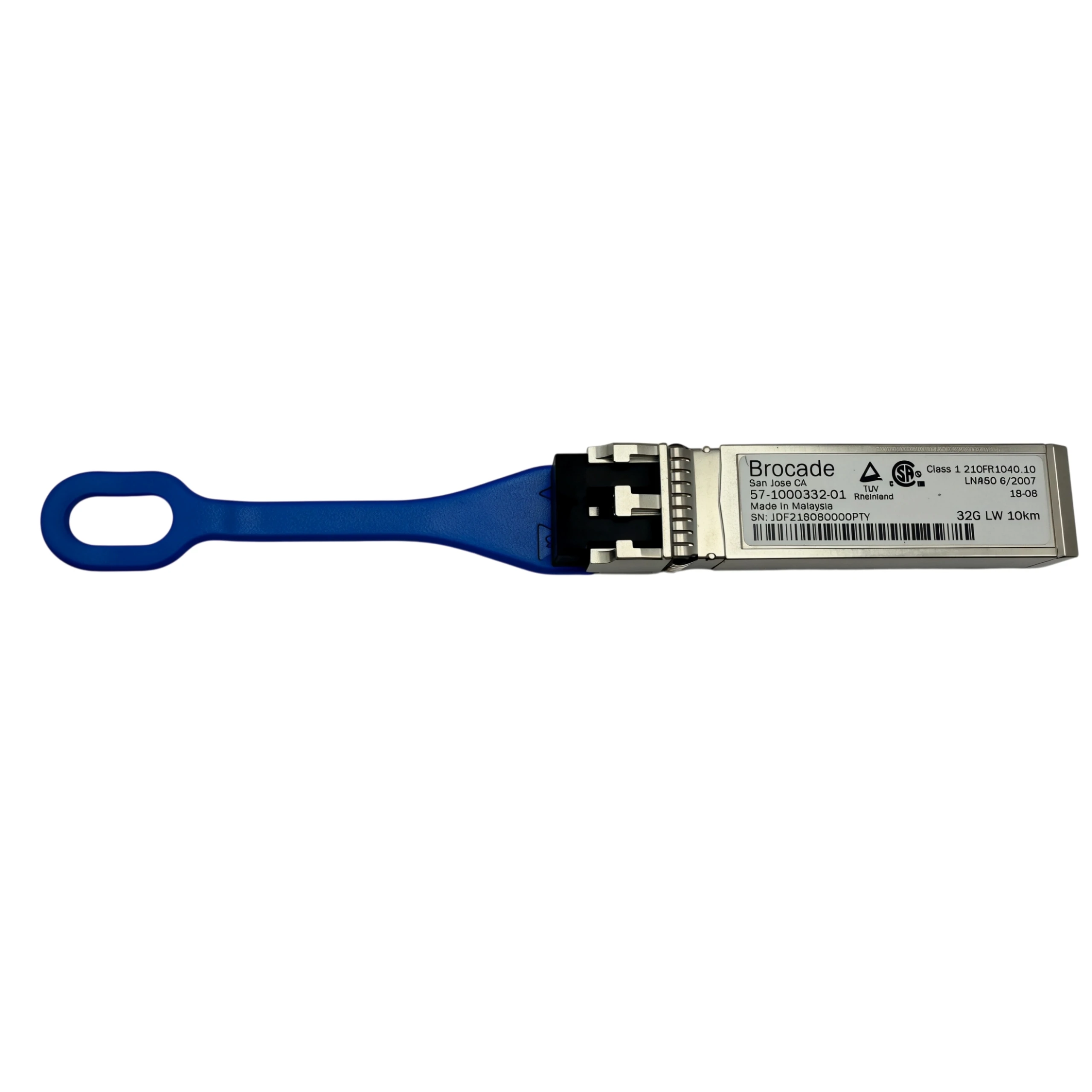 For Brocade 57-1000332-01 32G Fibre Channel LW SFP+ Fiber Optic Transceiver 1310nm 10km SMF LC Duplex DDM Plug and Play for SAN