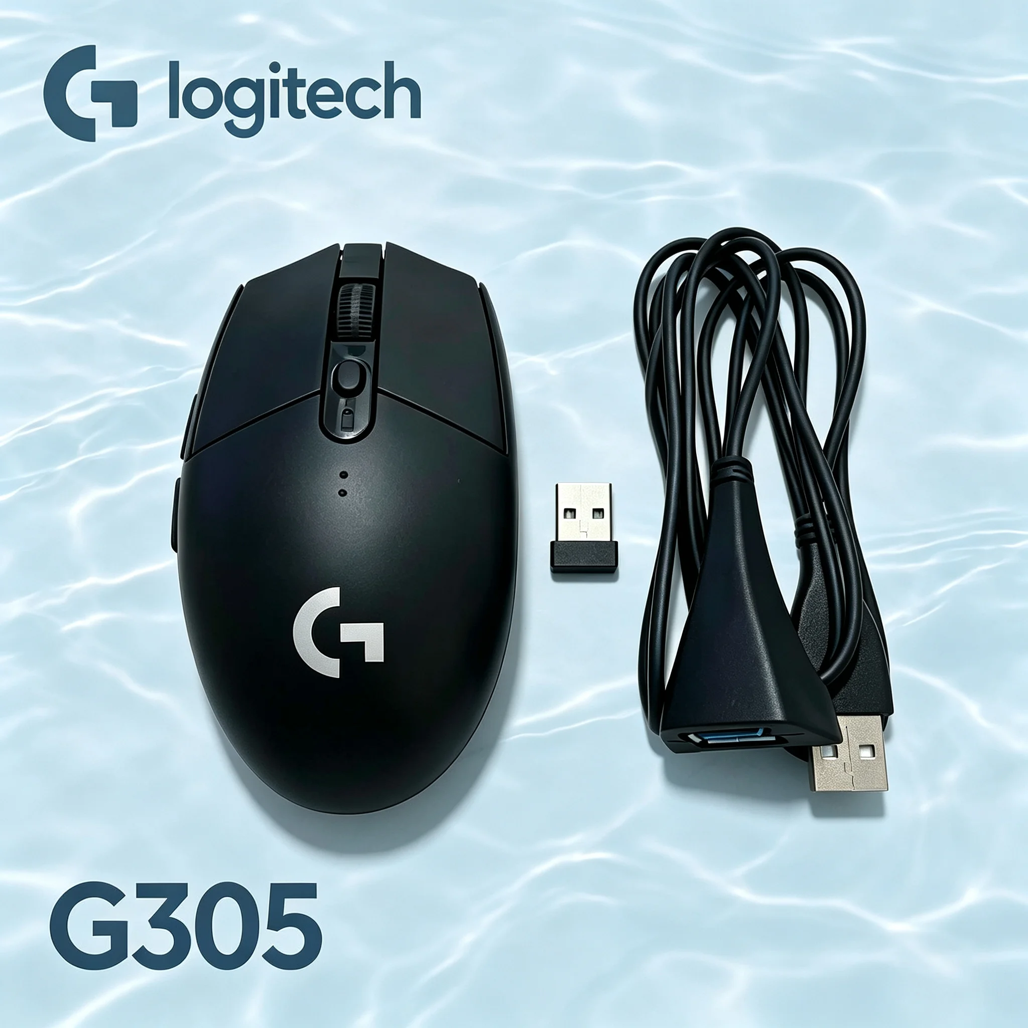 Logitech G305 Complete Gaming Mouse Kit With Transfer Adapter Cable Wireless Ergonomic Mice For Competitive Game Office Home Ent