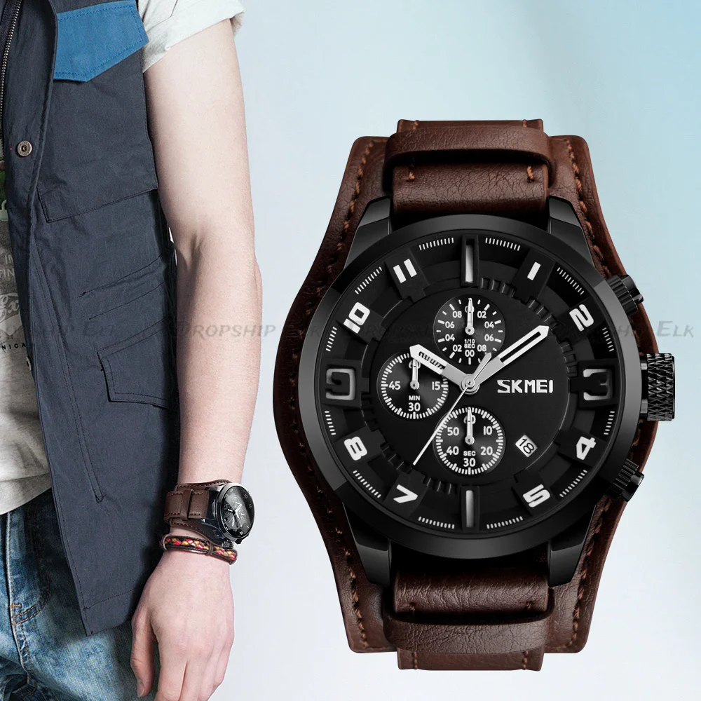 ファッションレトロメンズクォーツ腕時計高級男の腕時計 Pu レザービジネスウォッチ軍事戦術アウトドアスポーツ腕時計