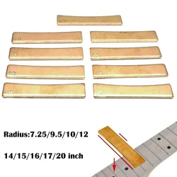 9 Size Golden Guitar Radius Brass Fingerboard Fret Press Caul Insert Guitar DIY Tools Guitarist Luthier Tool Press Frets 7.25-20