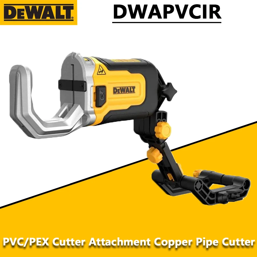 DEWALT DWAPVCIR PVC/PEX Cutter Attachment 6X Faster Cuts Work with 18V/20V Impact Driver Copper Pipe Cutter Power Tool