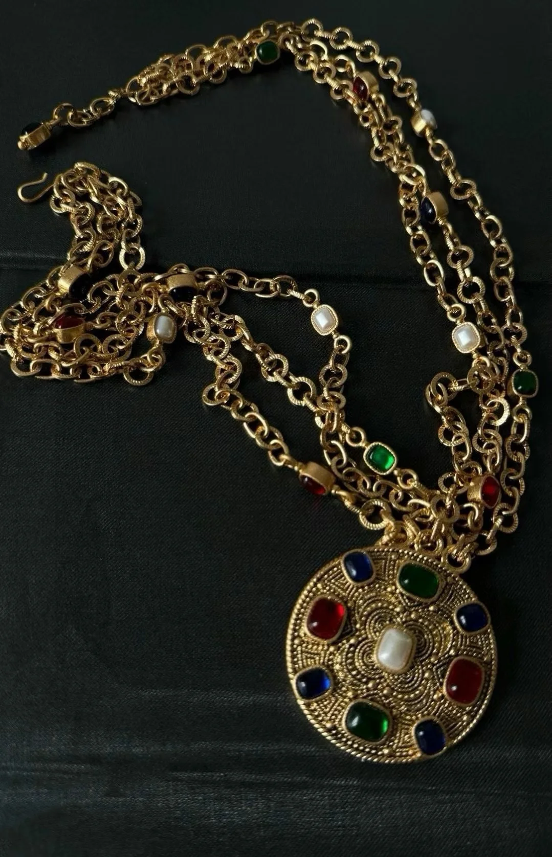 Famous designer advanced heavy industry multi-color glass astrolabe necklace bracelet