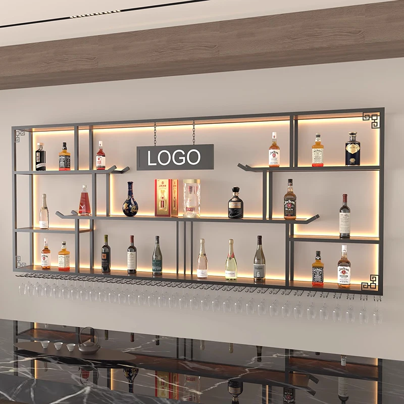 Kitchen Shelves Bar Cabinet Living Room Storage Restaurant Display Luxury Wine Cabinet Multifunctional Vitrina Home Furniture