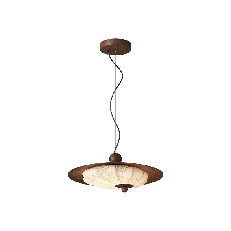 

Song Dynasty aesthetic restaurant chandelier Chinese style wood grain retro art dining table Bar B & B hotel chandelier Zhongsha