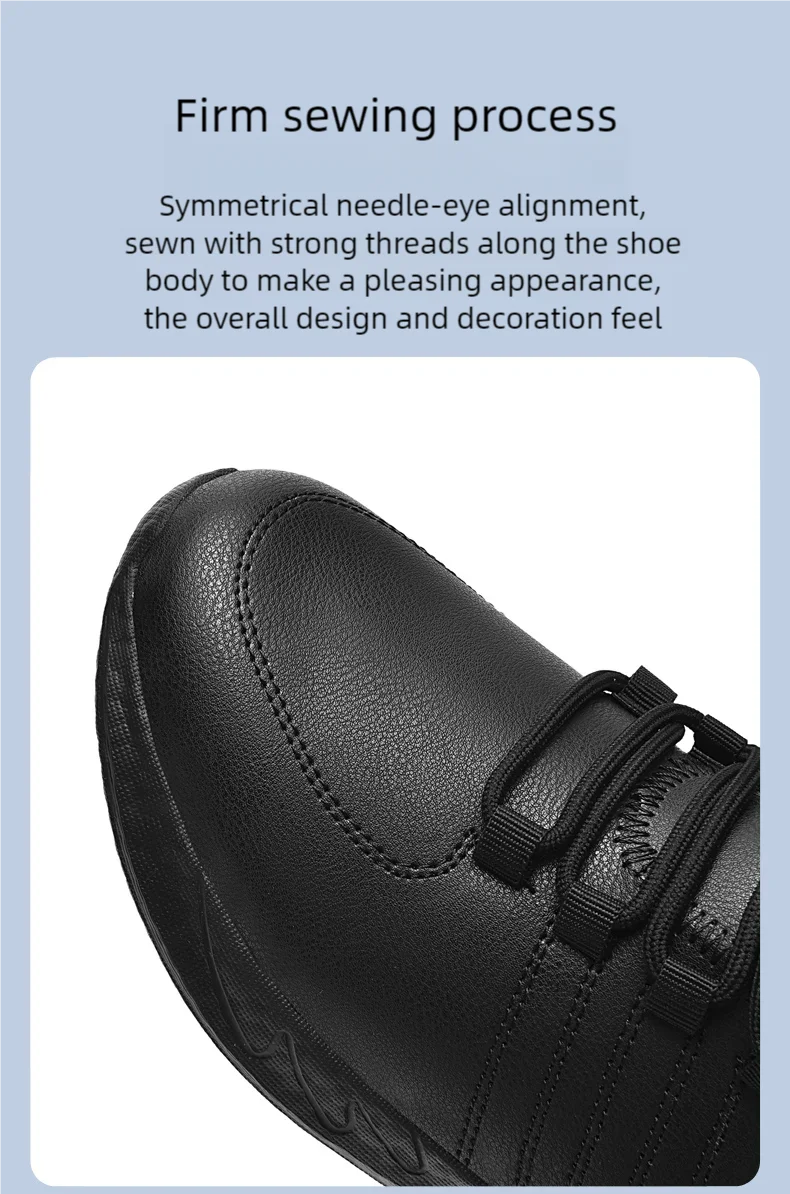 Herren Freizeit-Kochschuhe Vier-Jahreszeiten-Mode Wasserdicht Rutschfest Ölbeständig Hotel-Küchen-Arbeitsschuhe Lässige Leichte Wanderschuhe – Detail 5