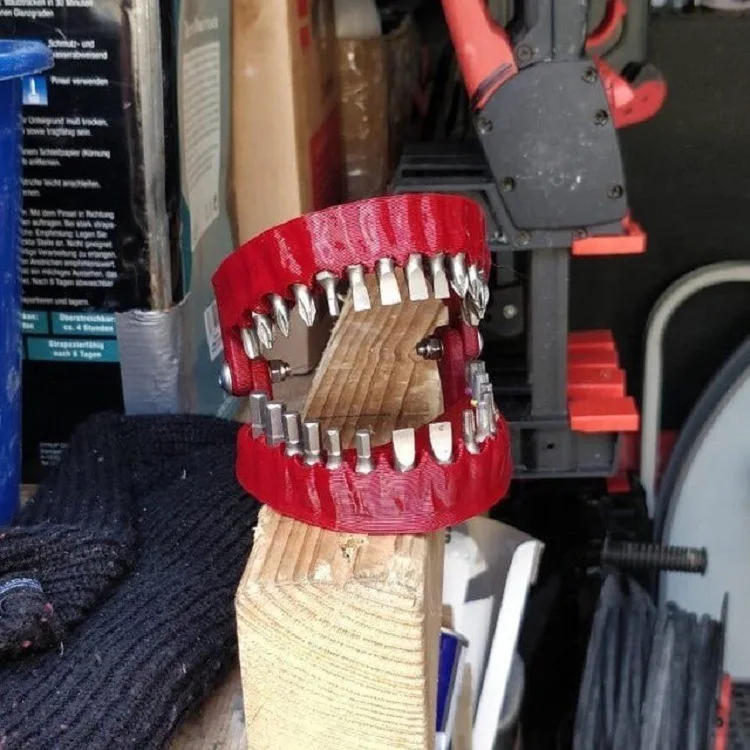 Imagem -02 - Atualizado Suporte Broca Dentadura Dentes Modelo Projeto Fits Bit Hex e Bit Drive Adaptador Ferramentas Dropshipping