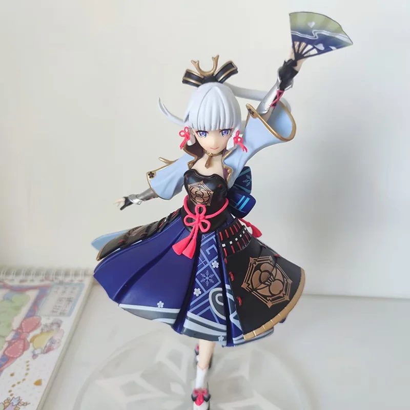 Genshin Impact Kamisato Ayaka Game Anime Figure Lady Egret Princess Doll Pvc 23cm Action Figurine Statue Collectible Model Toys