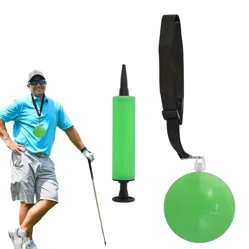 Swing Trainer Golf Smart Ball Golf Swing Assistance Band With Ball Pump Portable Golf Training Aid For Arm Correction And Golf