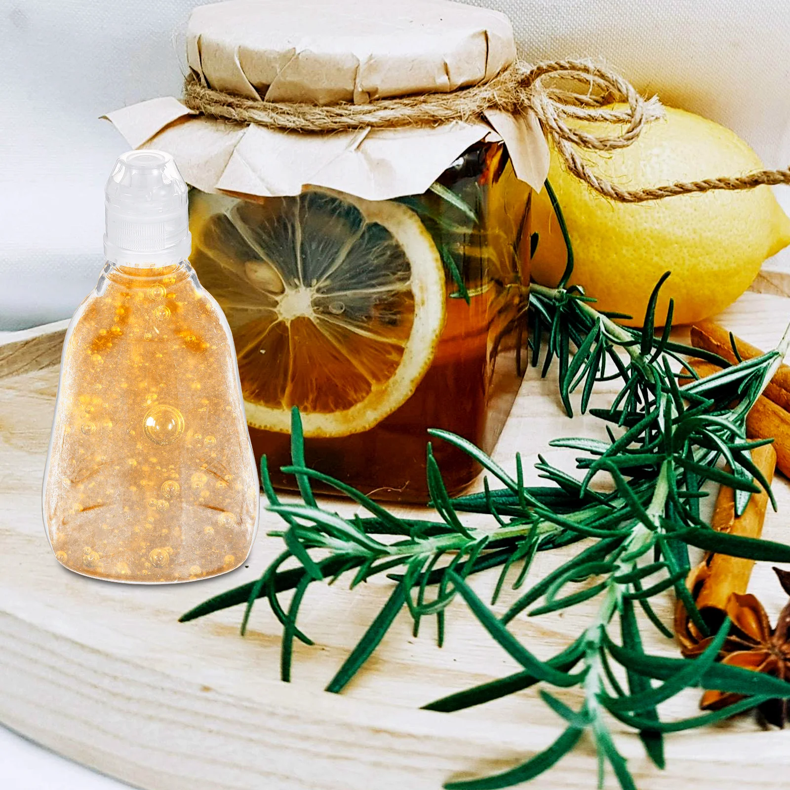 

Honey Bottle Clear Plastic Squeeze Container Reusable For Honey Jam Syrup Salad Dressing Ketchup Mustard Portable Kitchen