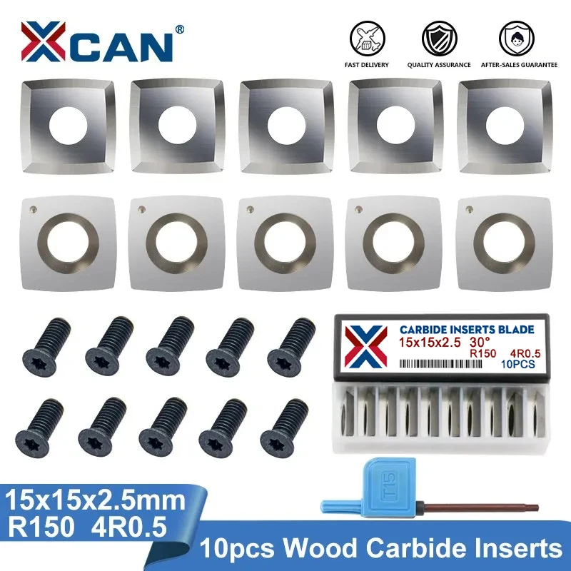 XCAN Carbide Cutter Insert 15x15x2.5 4R0.5 6\