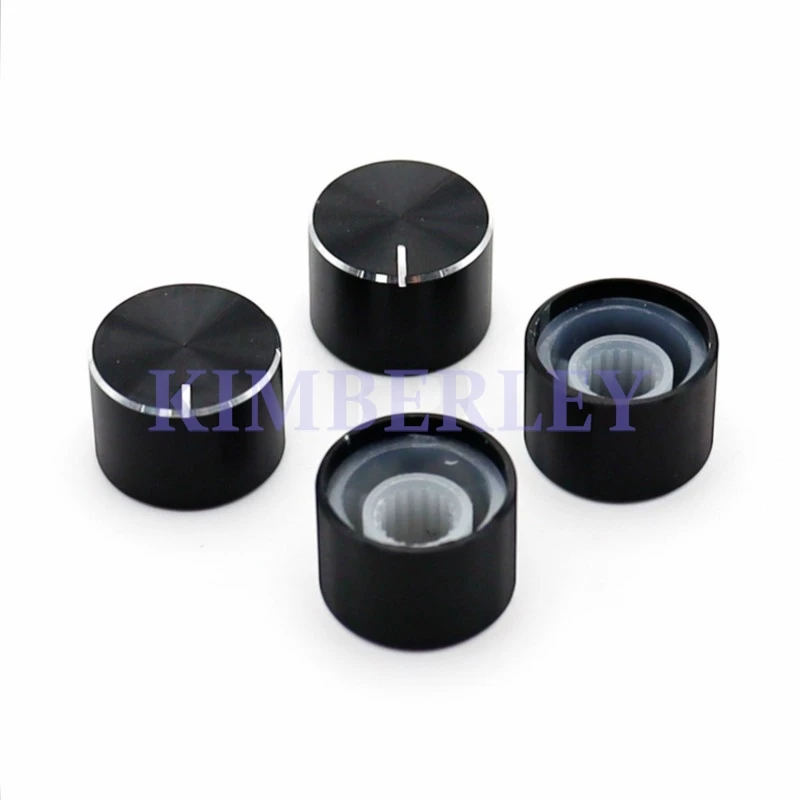 3PCS 15x10mm Aluminum Alloy Knob Potentiometer Adjustment Knobs Caps 6mm Flower Shaft Hole Amplifier Volume Control Switch Cap