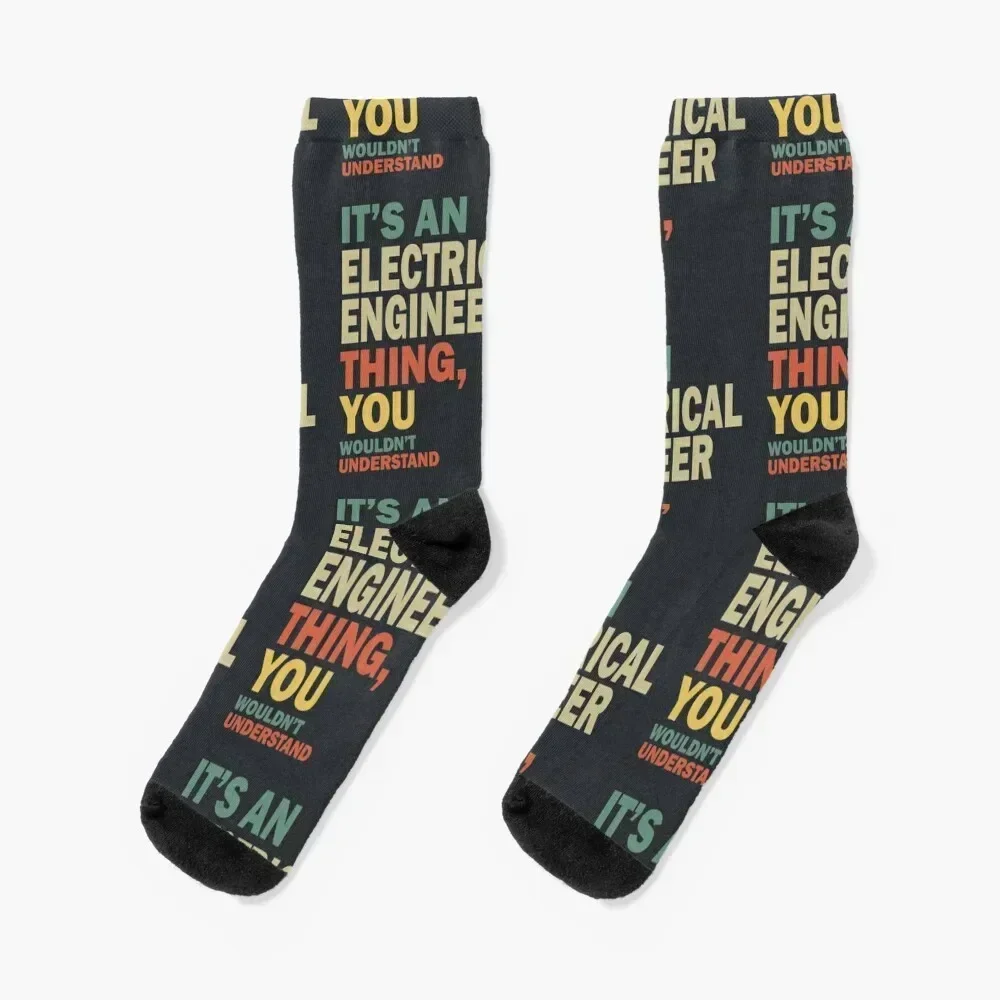 

Electrical Engineer Job Title Gift Socks custom sports Running Novelties man Socks For Man Women's