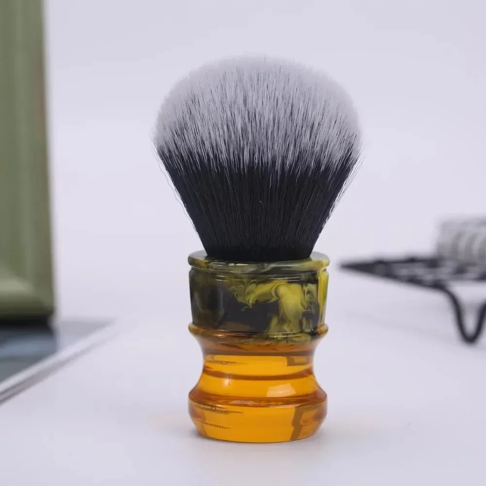 2026 Shaving Brushes Yaqi 24MM Men Wet Shave Brushes Sagrada Familia Black/White Tuxedo Synthetic Fibre Resin Handle
