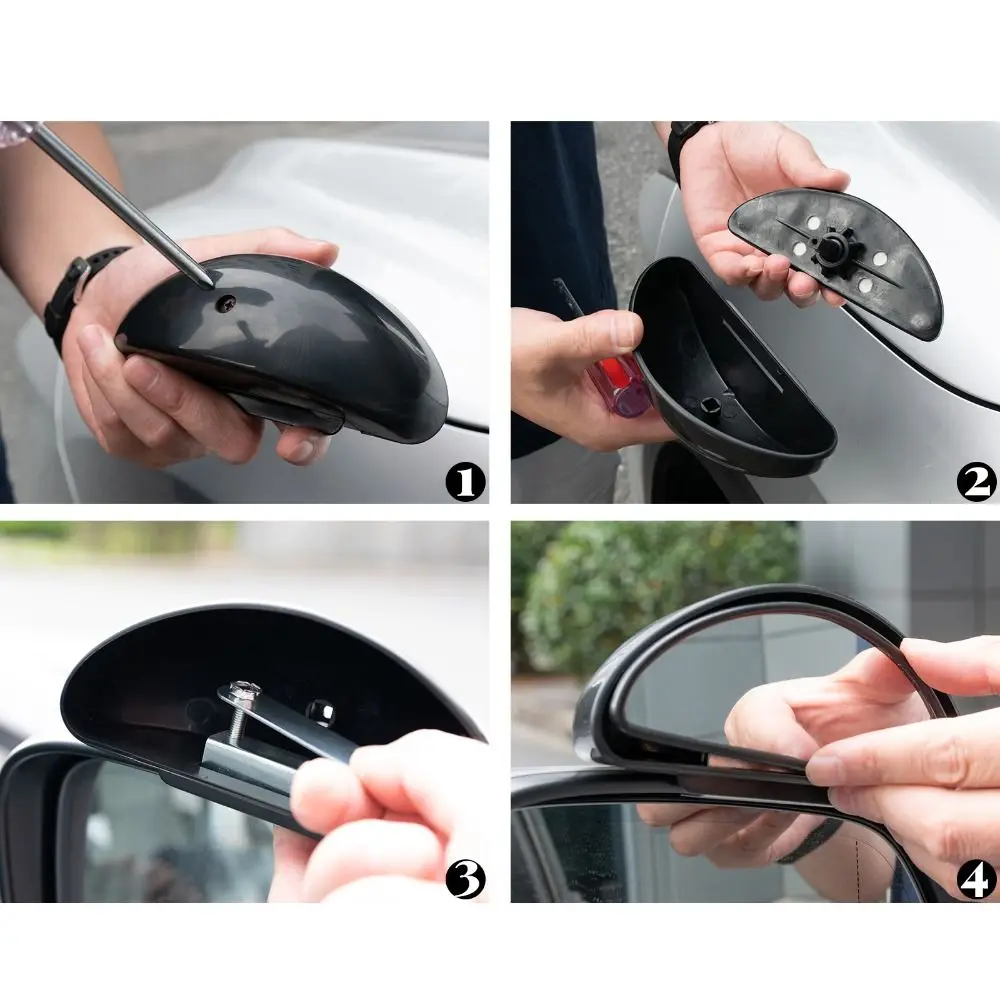 Parking Rear View Car Blind Spot Mirror HD Glass Wide Angle Car Side Mirror Adjustable Degree With ABS Housing Rear View Mirror