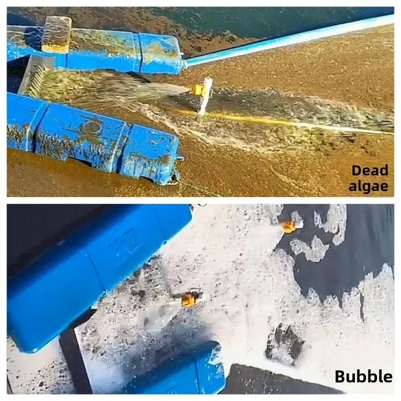 pond culture water surface decontamination, sewage absorber foam algae oil sludge efficient cleaning and defoaming machine