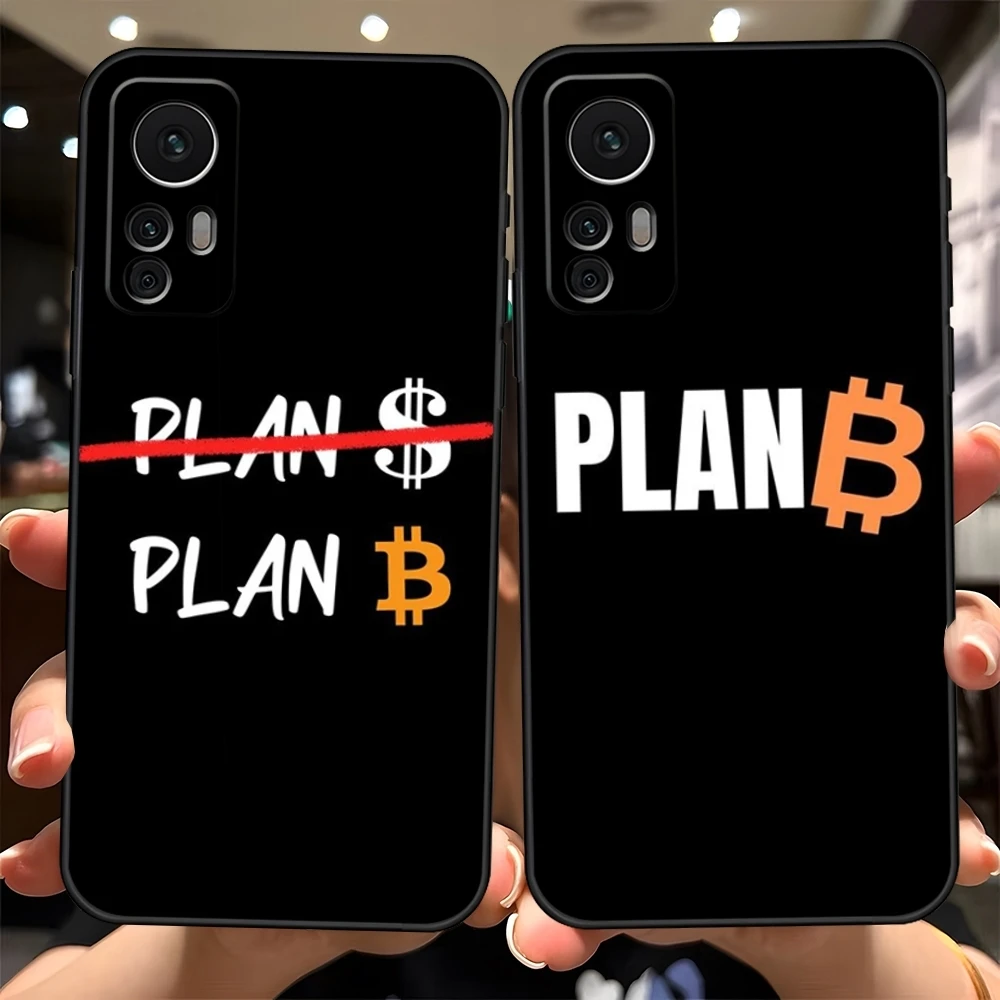 Bitcoin Plan B Phone Case Funda for Xiaomi Redmi Note 13 14 10 12 Pro POCO F4 F5 X5 Pro 12 13 11T Lite Ultra Cover