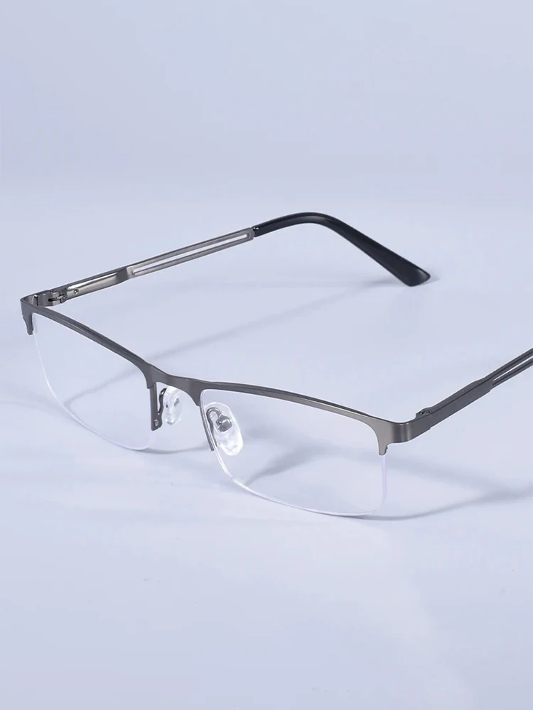 Leichte Halbrahmen-Lesebrille mit Blaulichtfilter für Altersweitsichtigkeit, Dioptrien +1,0+1,25+1,5+1,75+2,0+2,25+2,5+2,75+3,0+4,0