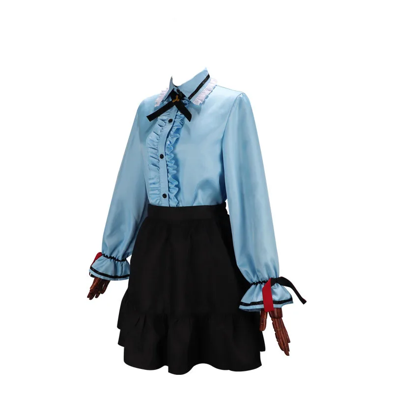 Escenario colorido, disfraz de cosplay de Haruka Kiritani, uniforme de manga larga, Falda corta negra, disfraz de anime cosplay