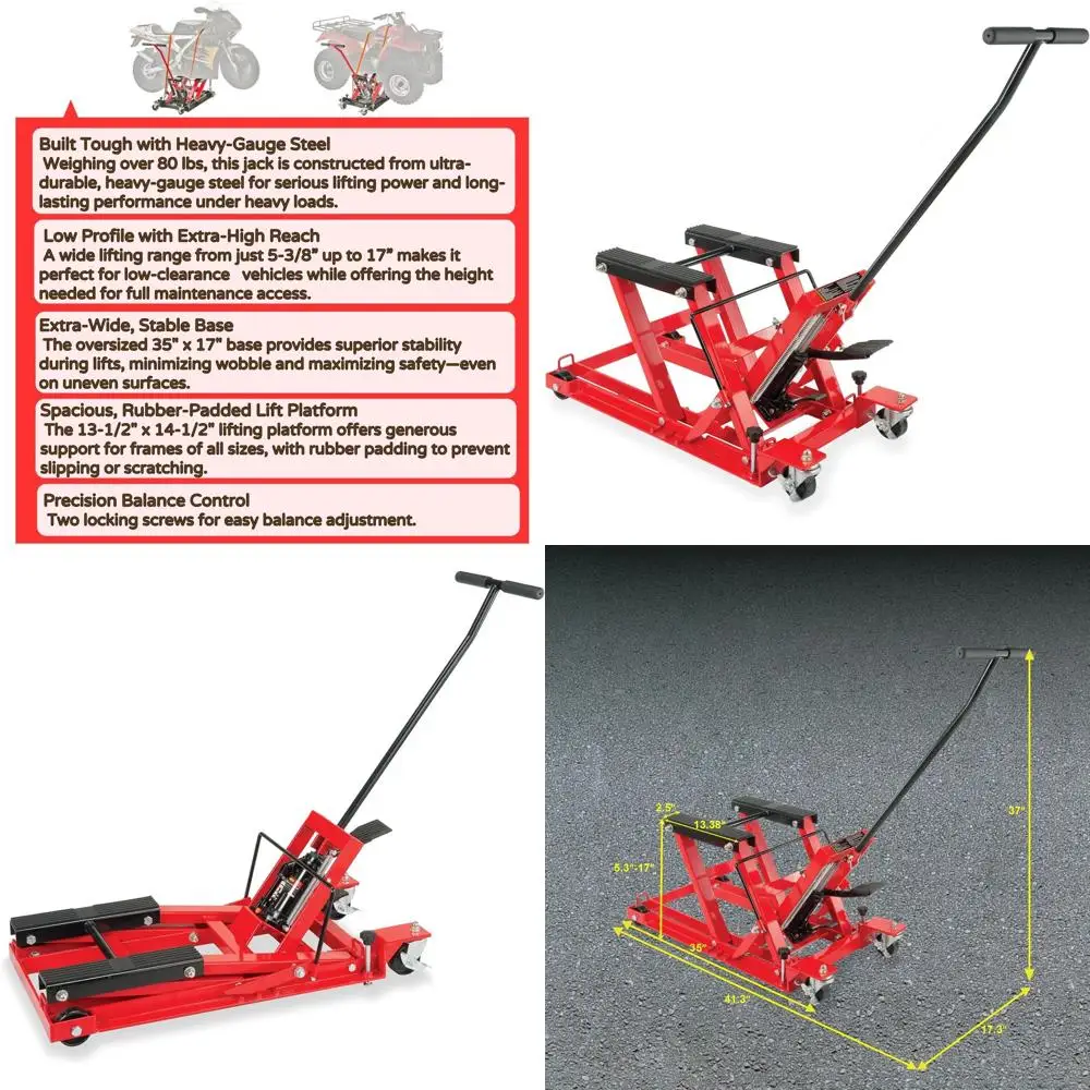 

Motorcycle and ATV 3-Ton Lifting Jack