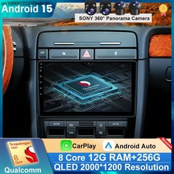 2 Din Android 15 For Audi A4 2 B6 3 B7 2000-2009 S4 2002-2008 RS4 2005-2009 Car Radio Multimedia WIFI Carplay Audio Wifi