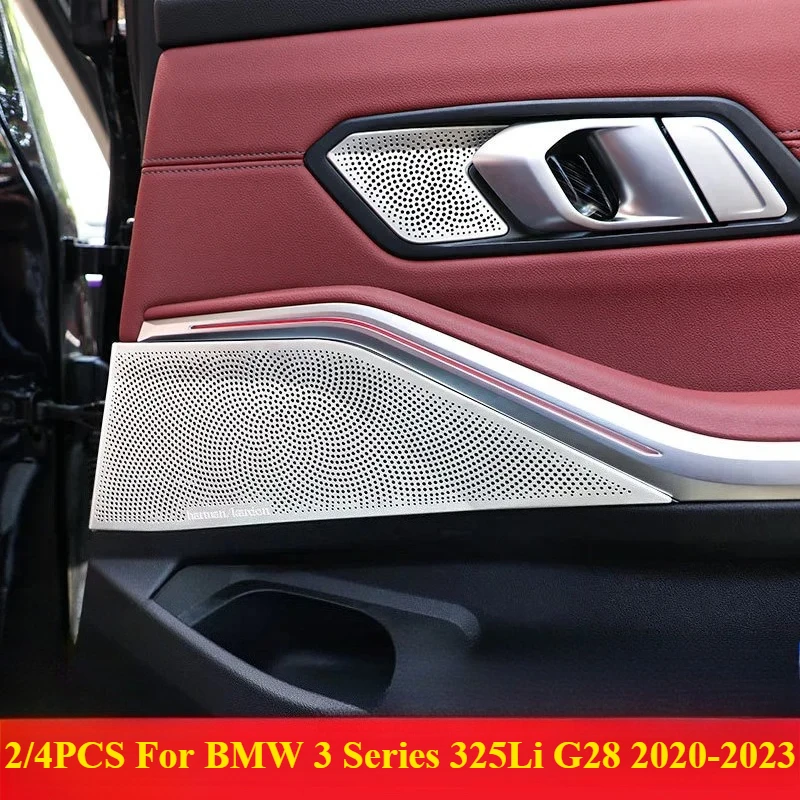 

2/4PCS For BMW 3 Series 325Li G28 2020-2023 Front Rear Door A-pillar Horn Covers, Inner Handle Speaker Instrument Audio Lid