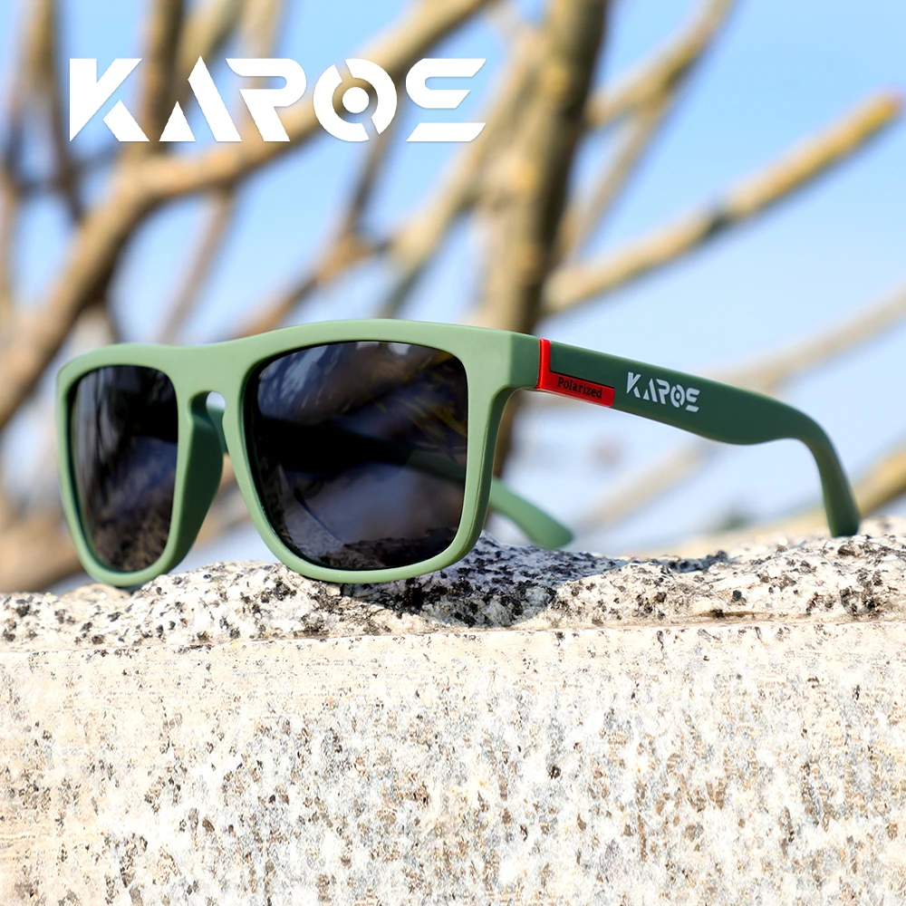 KAROS Polarized Sunglasses Unisex Driving Anti-Glare Goggles Outdoor Sport Fishing Cycling Glasses Travel Beach UV400 Eyeglasses