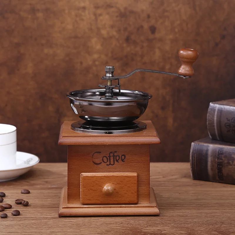 Household Hand Crank Coffee Mill New Design Manual Coffee Bean Grinder Multifunctional Tool for Grinding Coffee Beans