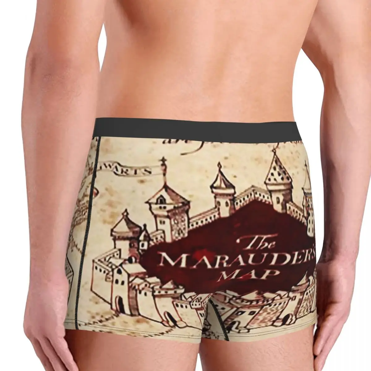 الملاكم السروال السراويل Marauders ماجيك خريطة سراويل الرجال تهوية الملابس الداخلية ل أوم رجل صديقها الهدايا
