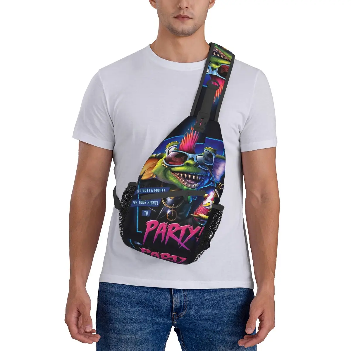 Crossbody Bag Sports Gremlins Party Chest Bag Unisex Mulheres Homem Moda Ombro Mochilas De Viagem