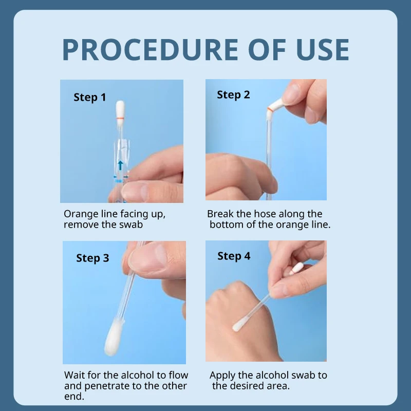 50/250 Pcs Disposable Alcohol Cotton ​Swabs Multifunction Stick Wound Sterilize ​Asepsis Cotton Portable Outdoor Medical Supplie