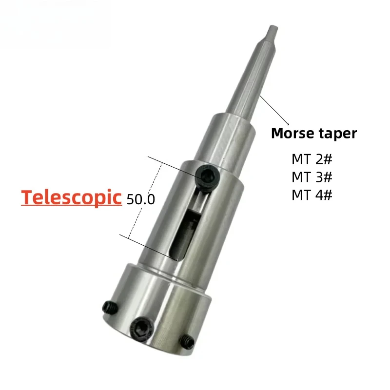 For Stuka Telescopic Circular Die Frame Floating Tailstock Morse Conical Fixed Sleeve, for Lathe Milling of External Threads