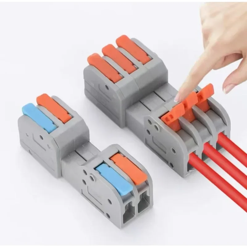 10PCS  Quick Wiring Connector Multiple in Multiple Out Universal Splitter Wiring Cable Push-in Home Terminal Block