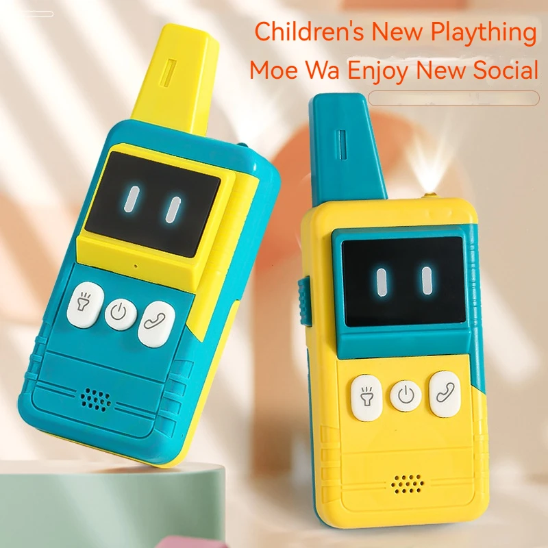 Children Electric Toy Walkie Talkie 300M Portable Handheld Wireless Communication Lighting Outdoor Interactive Toy for Kid Adult