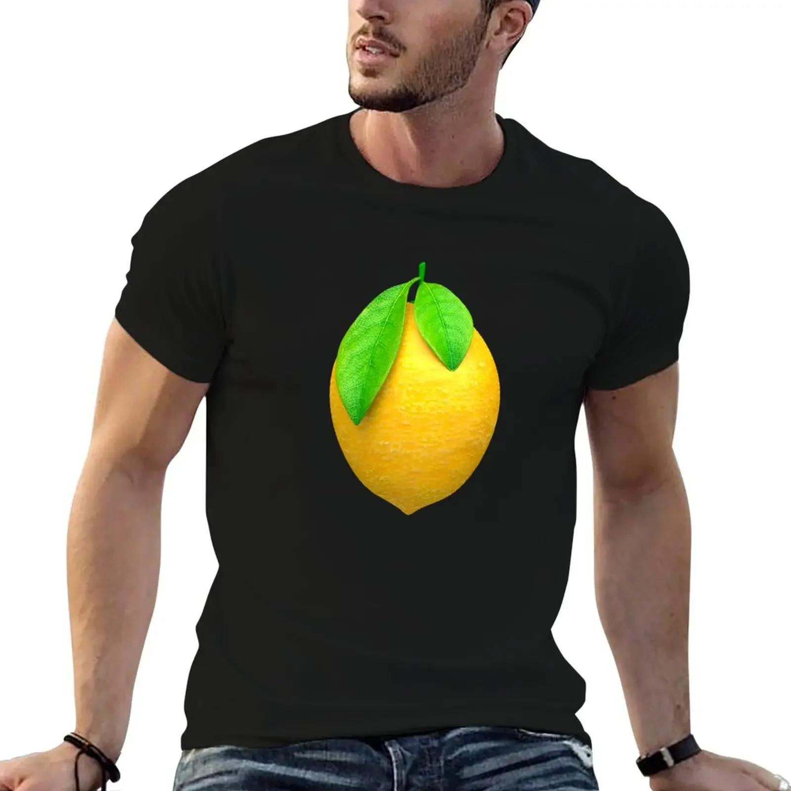 Lemon T-Shirt man t shirt heavyweights Blouse korean fashion clothes for men