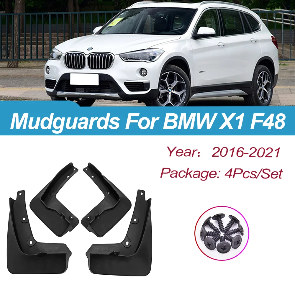 

Для BMW X1 F48 2016 ~ 2021 2017 2018 автомобильное переднее и заднее колесо, брызговики, брызговики, защита крыльев, брызговики, аксессуары