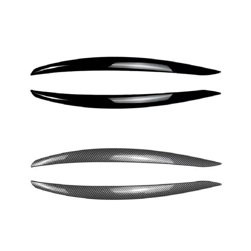 For car 2pcs Car Headlight Eye Lid Covers Carbon Headlight Lamp Eyebrows Trim Stickers for BMW 3 Series E90 M3 E92 E93 2005-2012