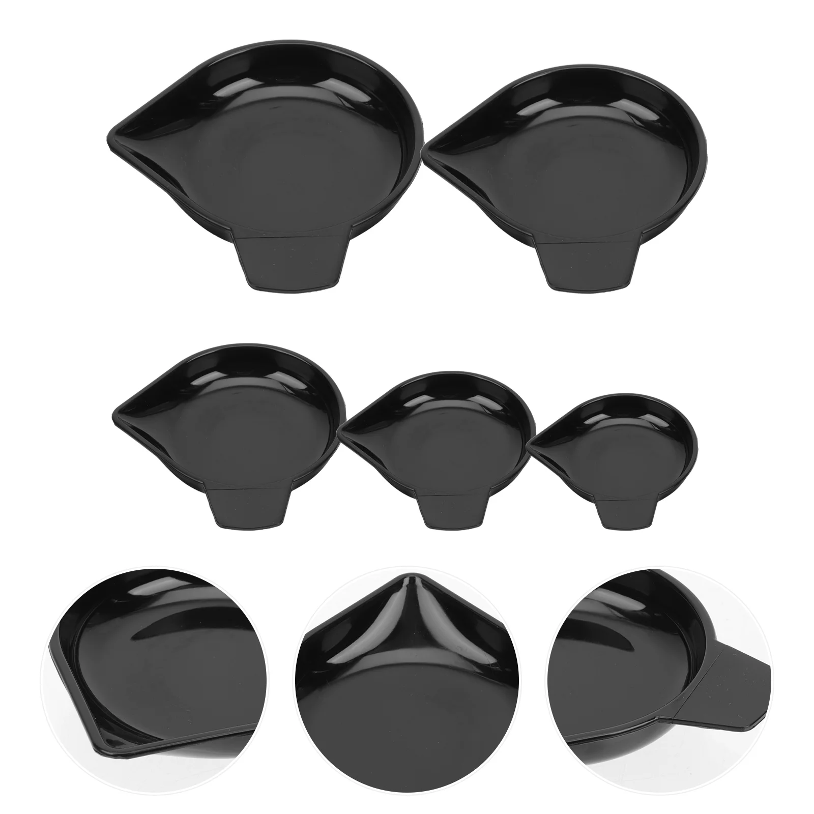 

5 Pcs Diamond Weighing Pan Digital Scale Professional Carat Trays Mini Plastic Dish Container Pp