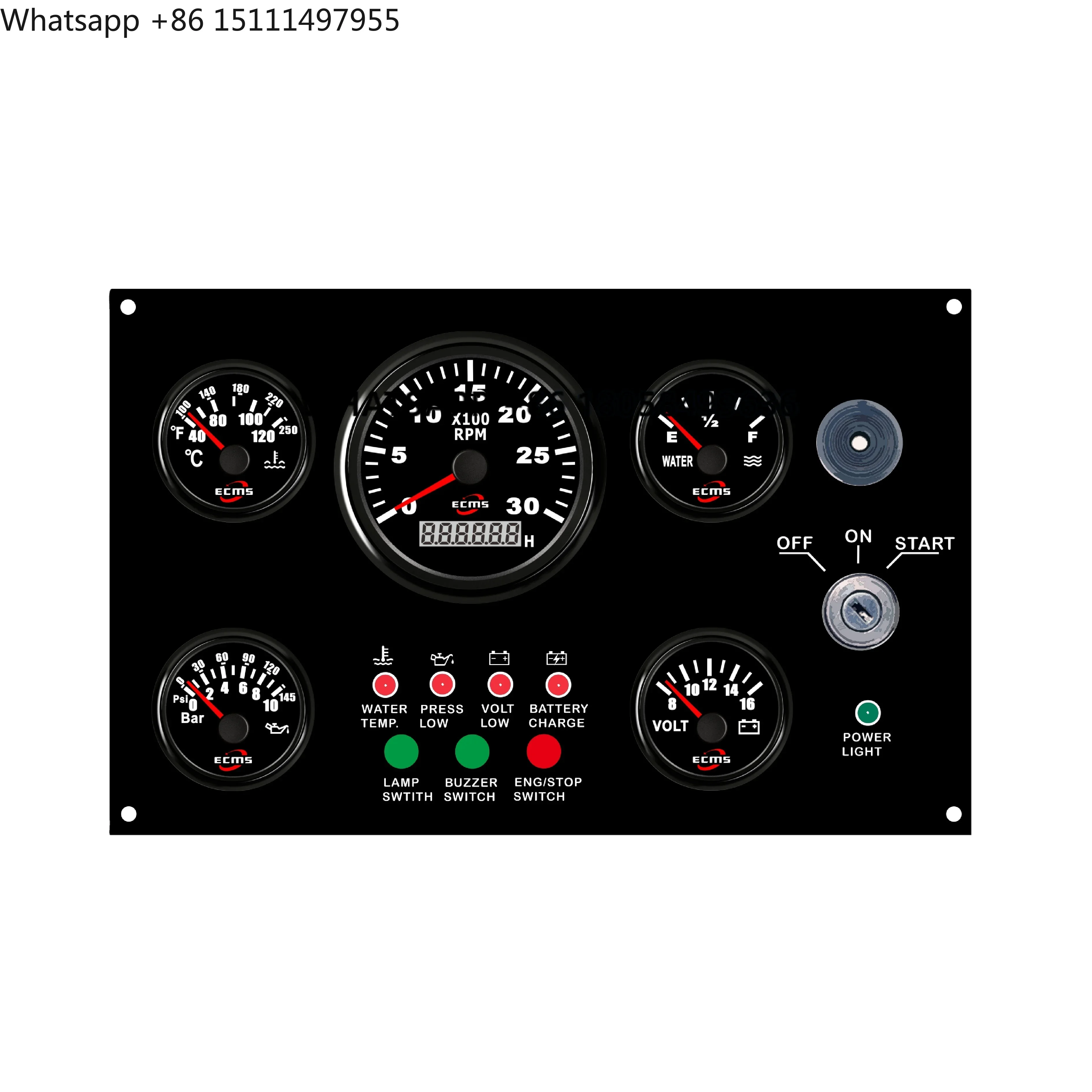 300*190 mm ECP Waterproof Boat Instruments Controller Panel Marine Supplies