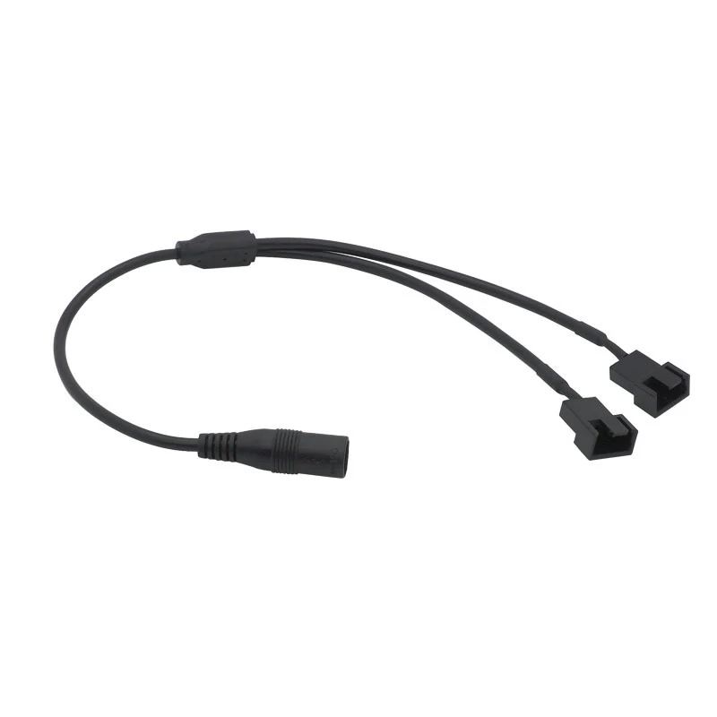 1PCS DC 5.5*2.1mm Female 1 to 1/2/3/4 12V 4Pin PWM Fan Splitter Adapter Cable Power Supply Connector For PC Case Cooling Fan
