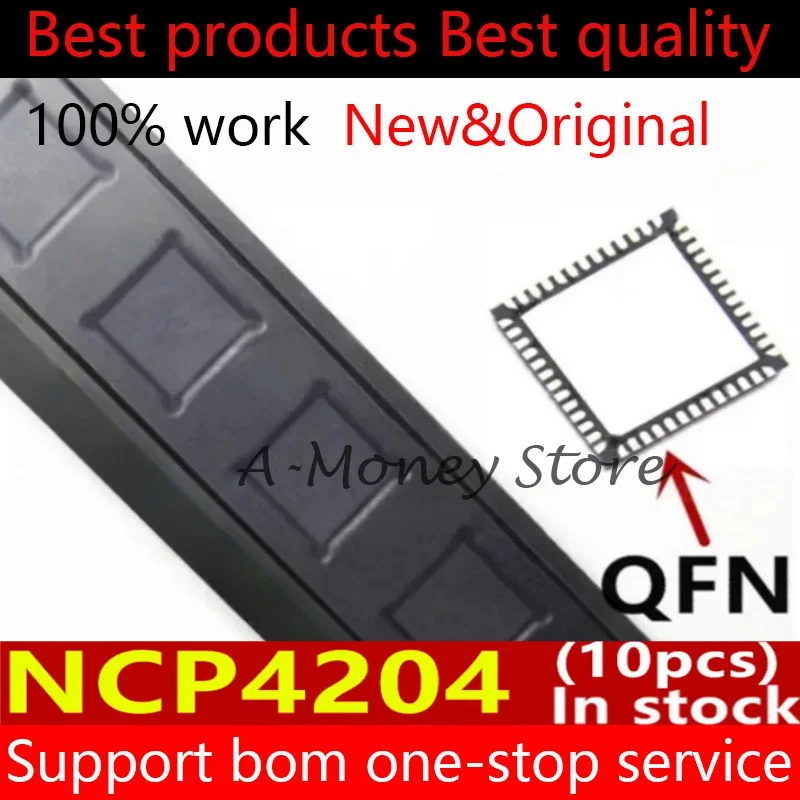 

(10pcs)NCP4204 NCP4204MNR2G QFN-52