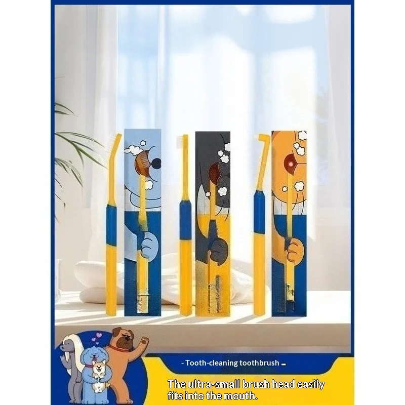 Pet Toothbrush Toothpaste Set Safe Oral Cleaning Supplies for Small Dogs Cats Daily Teeth Care Kit