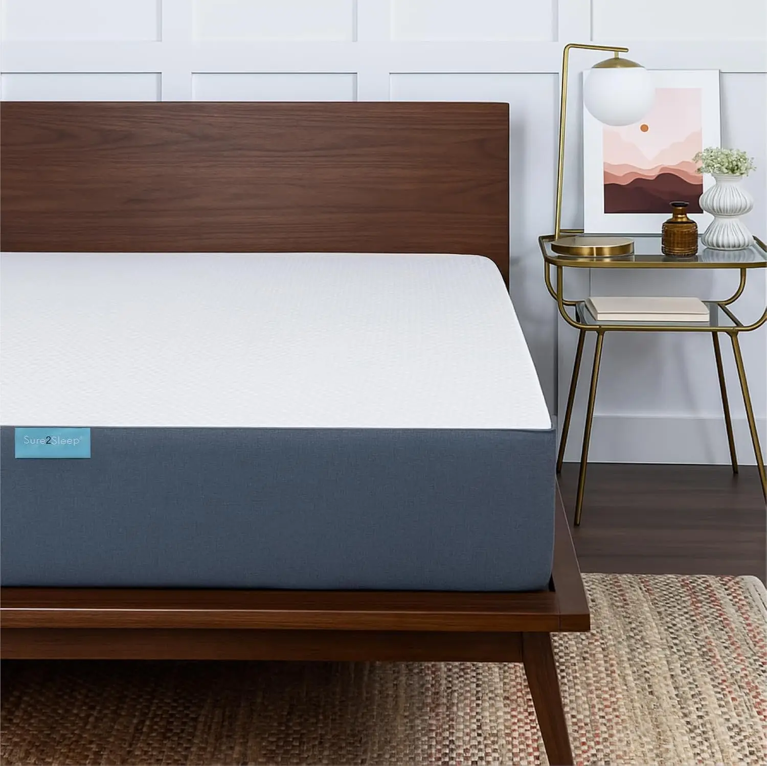 Med Firm 12-inch Queen Mattress, Fiberglass Free Breathable Gel Memory Foam Cool Sleep CertiPUR-US Certified, Customized
