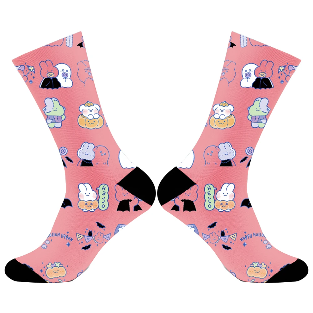 2024 New Fashion Anime Socks Stitch Long Socks Knee-High Socks Personality Hip Hop Harajuku Funny Socks