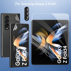 4 w 1 Przedni aparat Tylna szklana folia hydrożelowa do Samsung Galaxy Z Fold 4 ZFold4 Fold4 ZFold 4 Składana osłona ekranu Miękkie folie