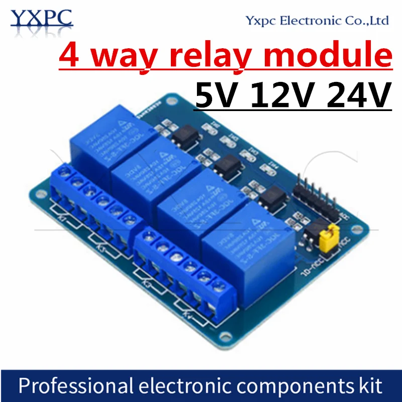 

4 way relay module for arduino 4 channel relay module with optocoupler Relay Output In stock