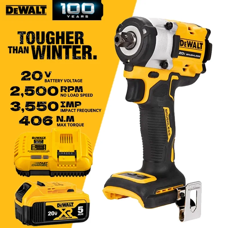 DEWALT DCF922 Compact Impact Wrench 20V Cordless Brushless Impact Wrench Kit With Lithium Battery Power Tools DCB118 DCB1104