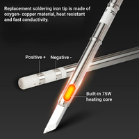 T12 K Series Soldering Iron Tips T12-K KU KF KL KR Series Are Suitable For Hakko FX951 Soldering Repair Soldering Iron Tips