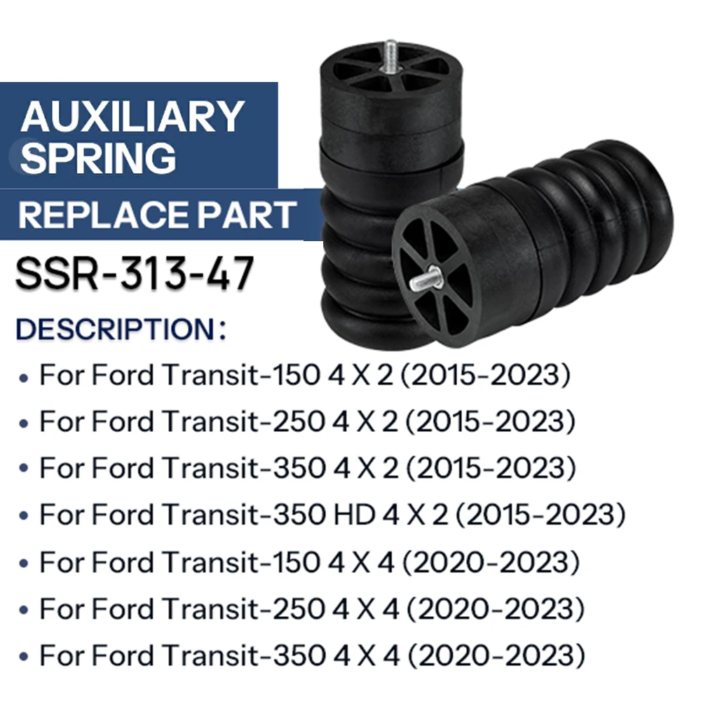 

For Dodge RAM Promaster 1500 2500 3500 2014-2023 Shock Absorber Spring 2PCS SSR-313-47 Rear Suspension Air Helper Spring Kit