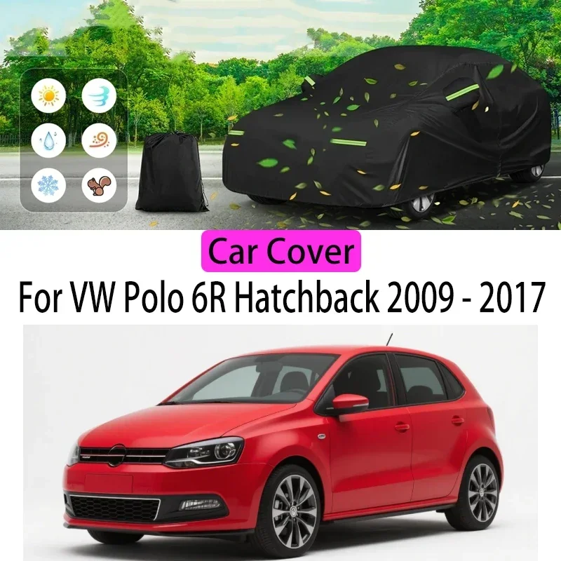 

For VW Polo 6R Hatchback 2009-2017Car Cover Protection Sunscreen Heat Insulation Dust Resistant Scratch Car Exterior Accessories